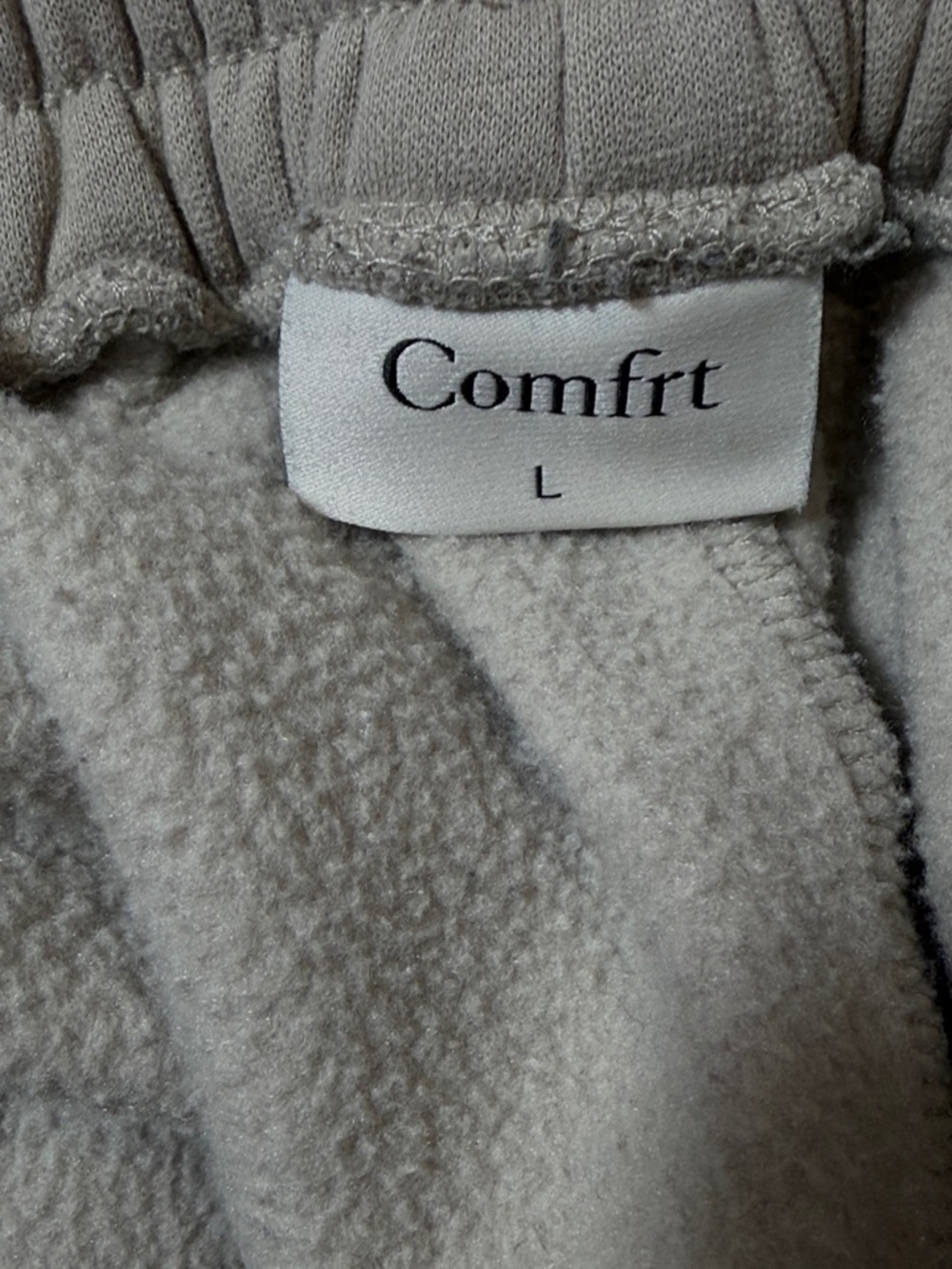 COMFRT Logo Relaxed Jogger Sweatpants - Taupe - Picture 4 of 4